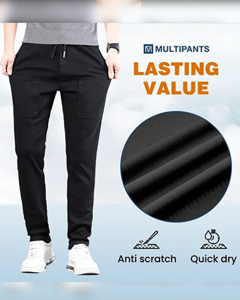 Pantalon Stretch Élevé Multi-Poche Durable Cargo