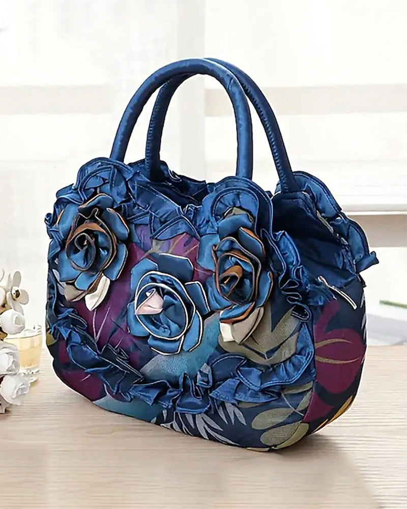 Sac à main de mode avec motif floral