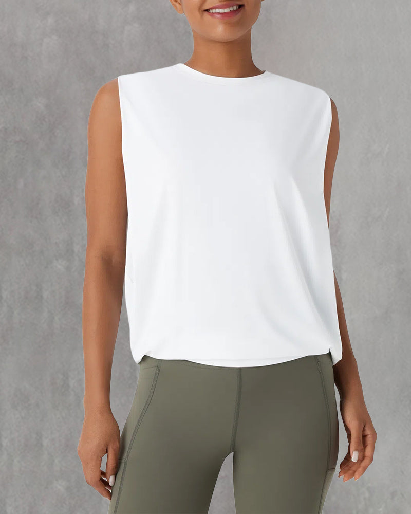 Gilet Sans Manches Col Rond Sport