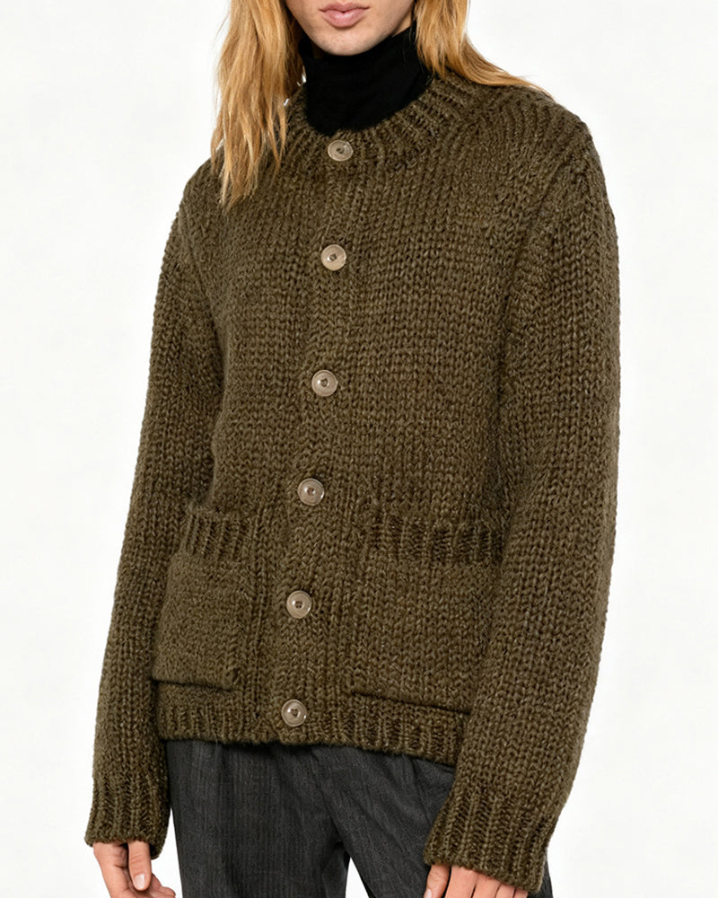 Gilet Uni À Manches Longues