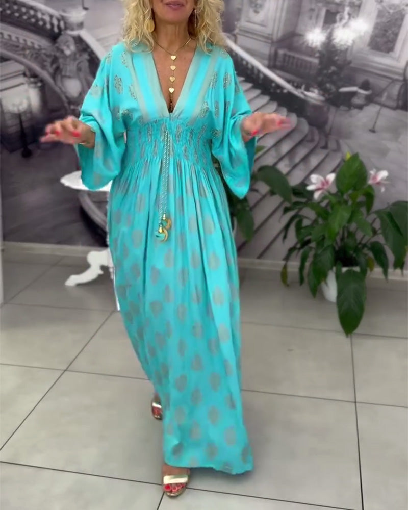 Robe Ample Imprimé Vacances Taille Maxi