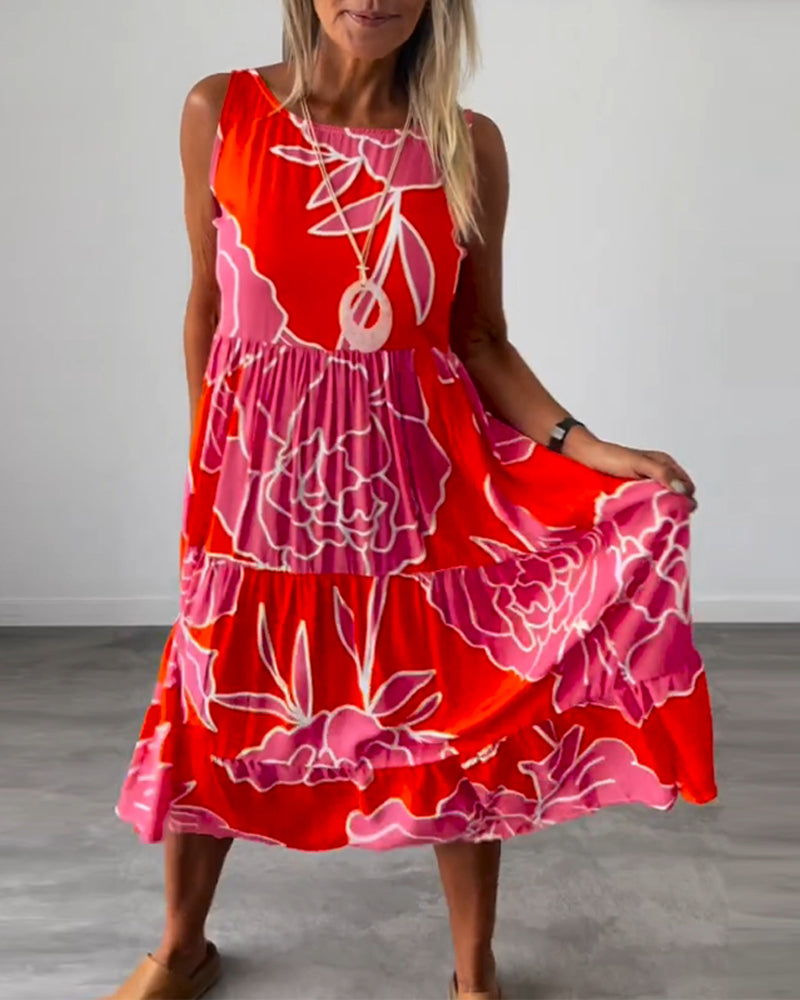 Robe femme imprimée patchwork