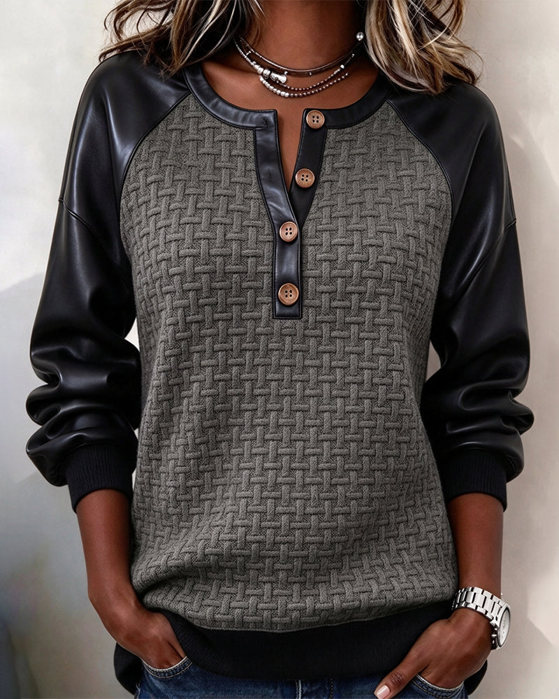 Haut Patchwork Manche Raglan
