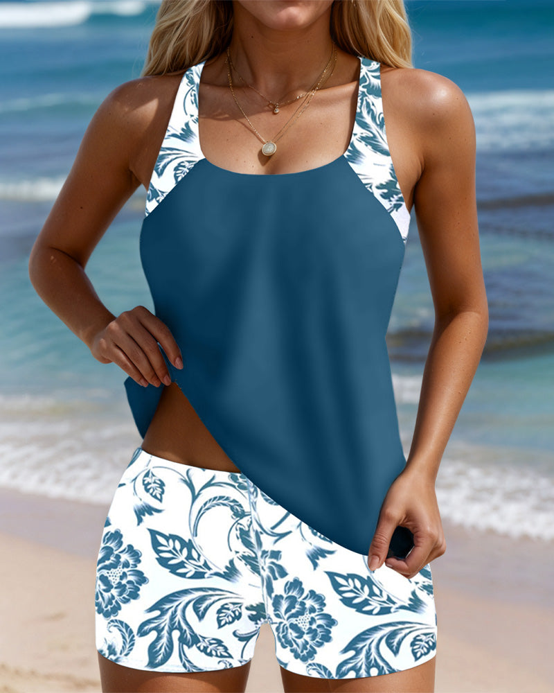 Tankini Deux Pièces Imprimé