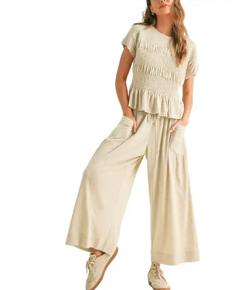 Ensemble Uni Manches Courtes