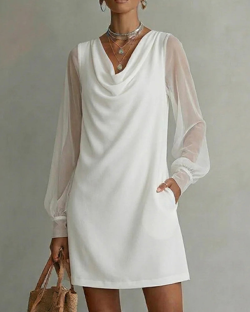 Robe Manche Respirante Col Cloche