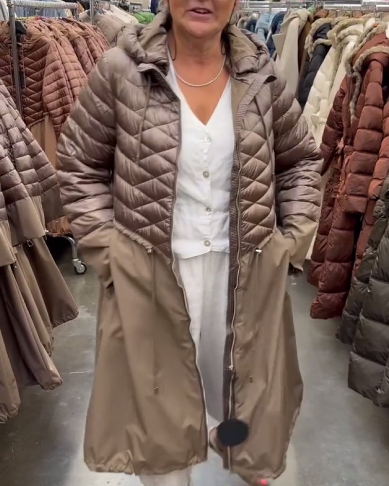 Longue Doudoune À Capuche