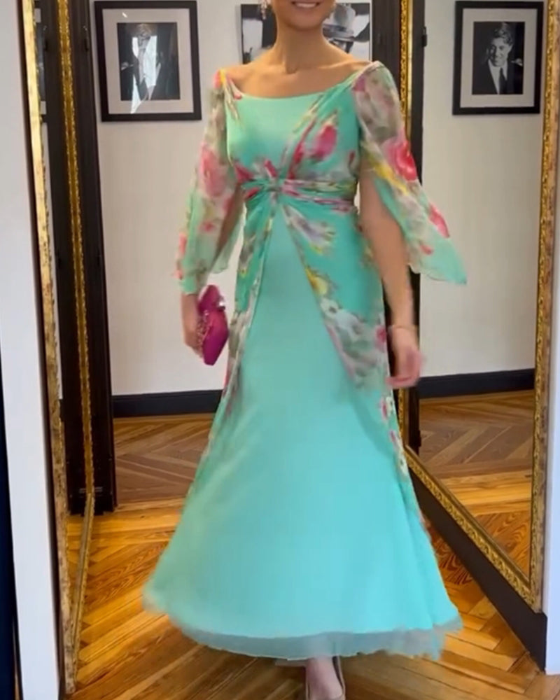Robe imprimée au design élégant ellerose
