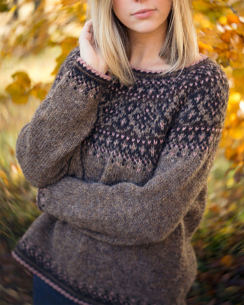 Pull Avec Col Rond Et Bloc De Couleur Caractéristiques