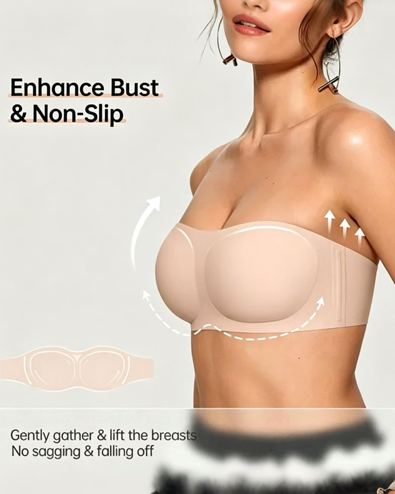 Soutien-Gorge Sans Bretelles Uni Push-Up
