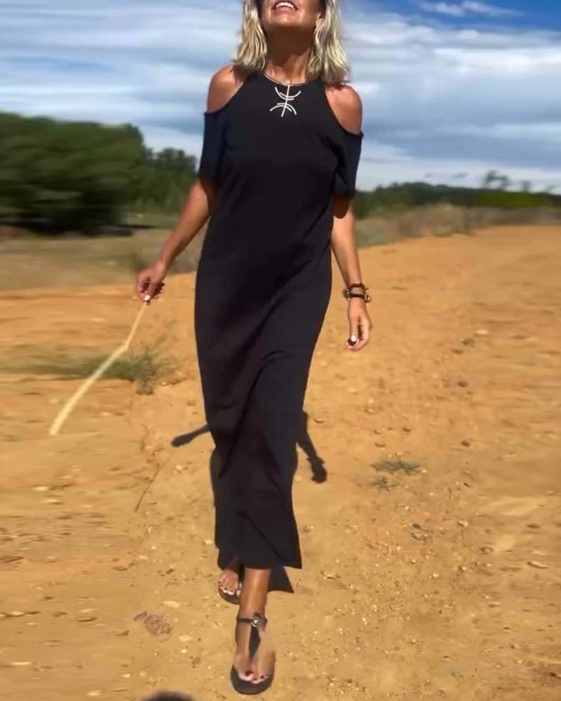 Robe Mode Décontractée Dénudée Slim