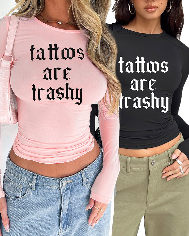 T-Shirt Manches Longues Ajustées