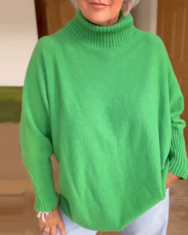 Pull  à  modèle de base  décontracté et vent
