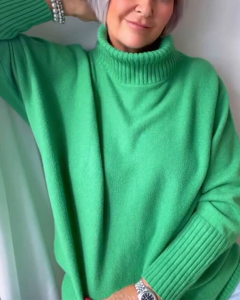 Pull  à  modèle de base  décontracté et vent