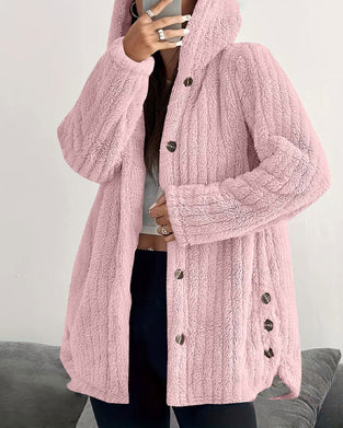 Manteau Uni Manches Longues