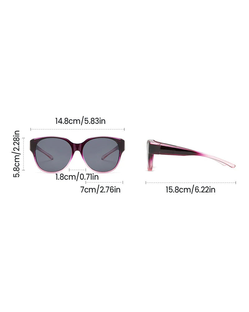 Lunettes De Soleil Rondes Tendance À Protection Uv400 Polarisée
