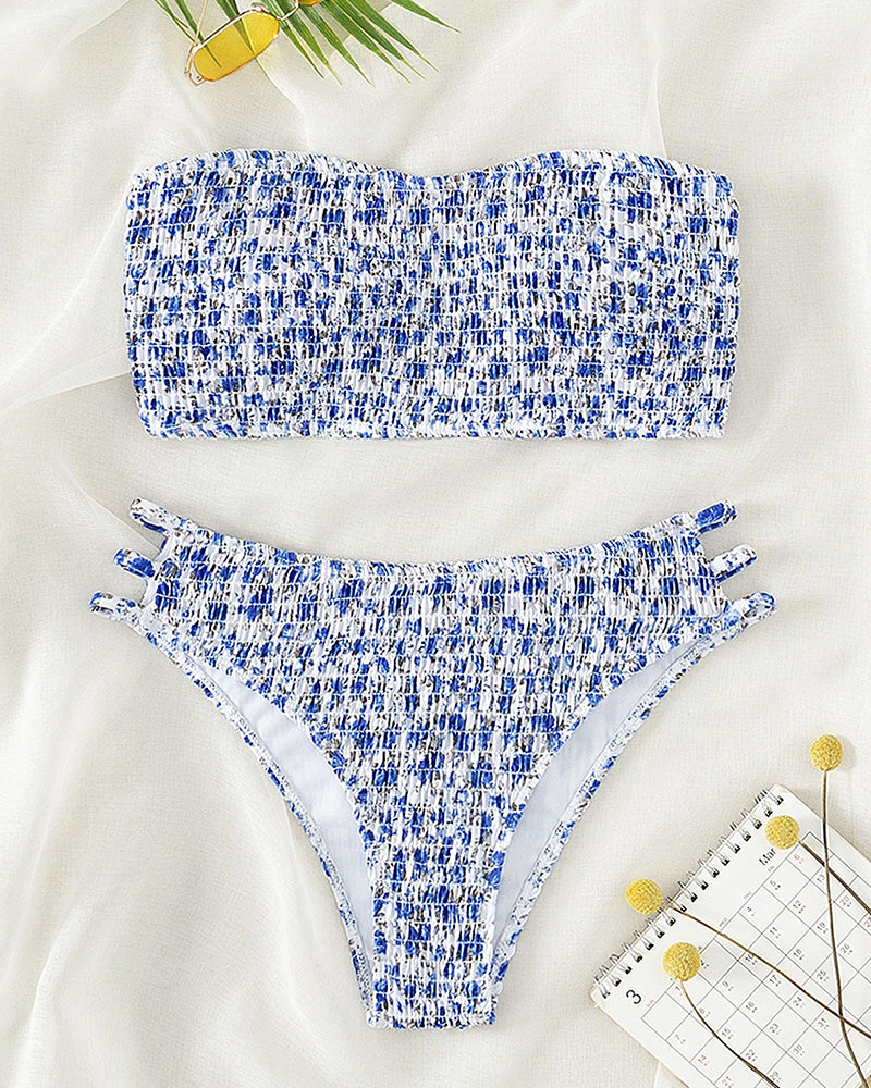 Bikini Petit Imprimé Floral Bandeau