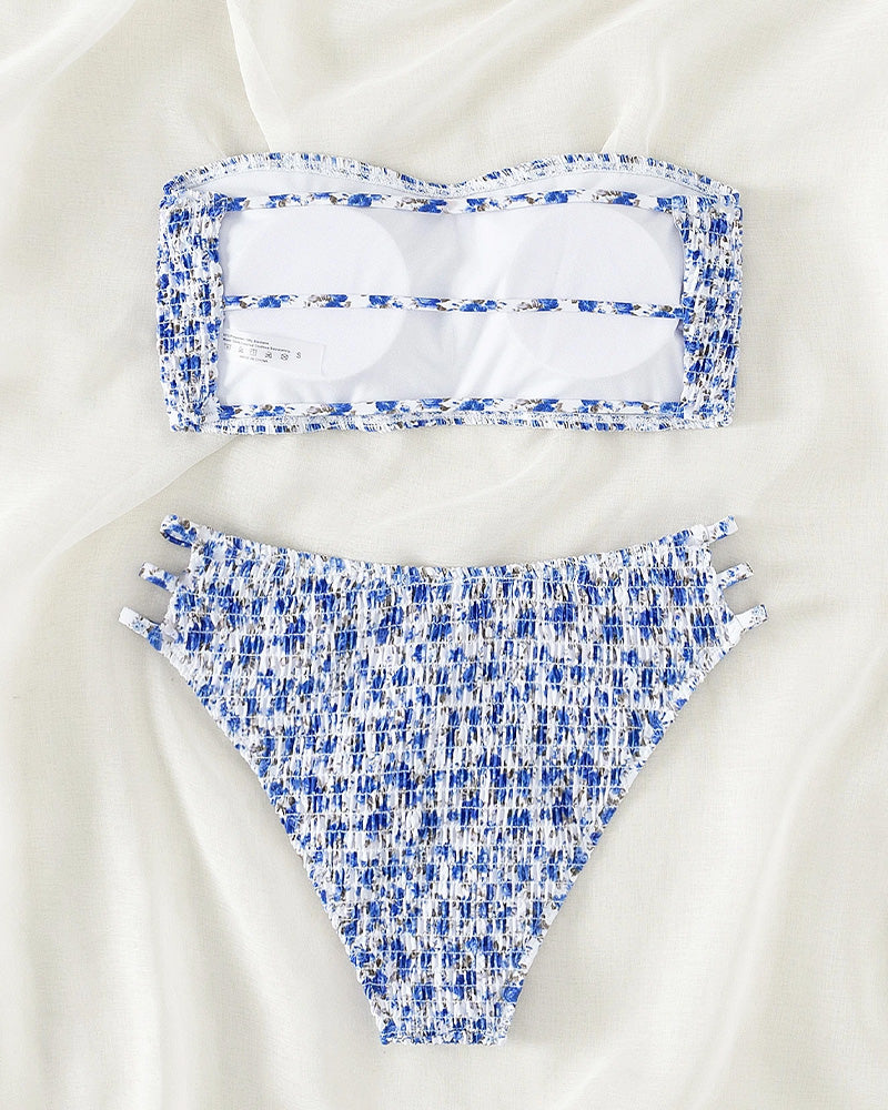 Bikini Petit Imprimé Floral Bandeau