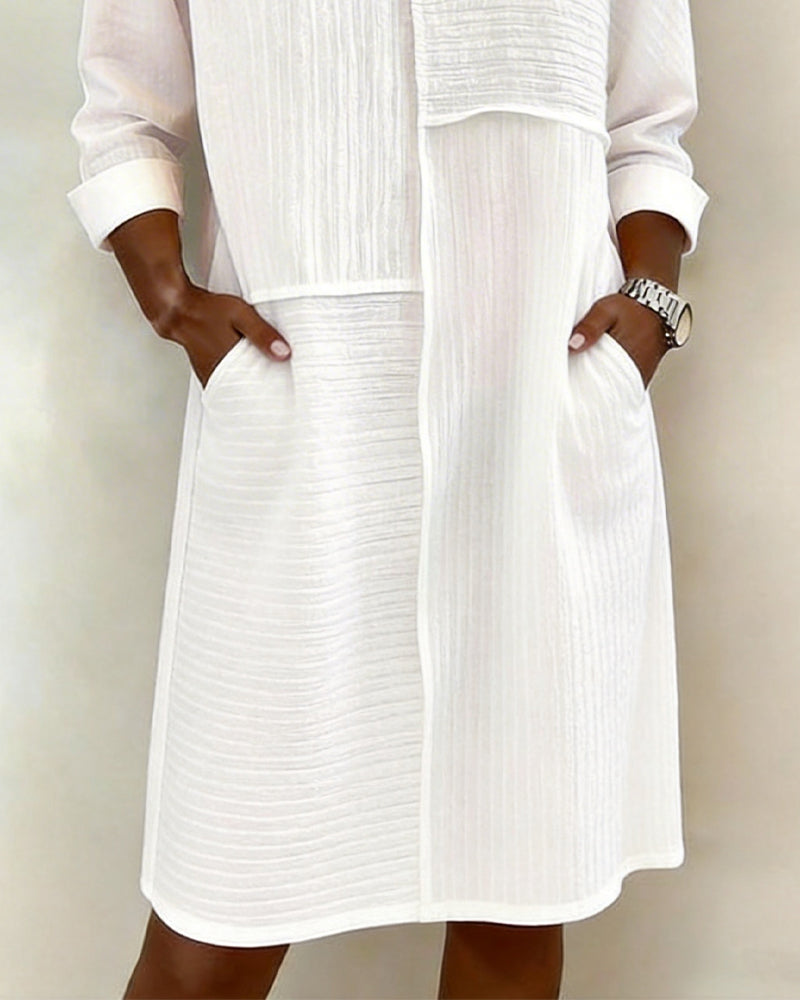 Robe Texturée Shift