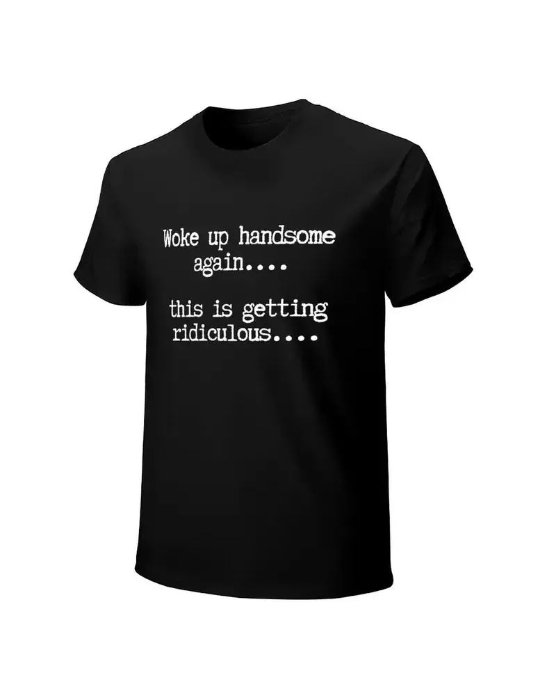 Homme T-Shirt Lettre Imprimé Col Rond