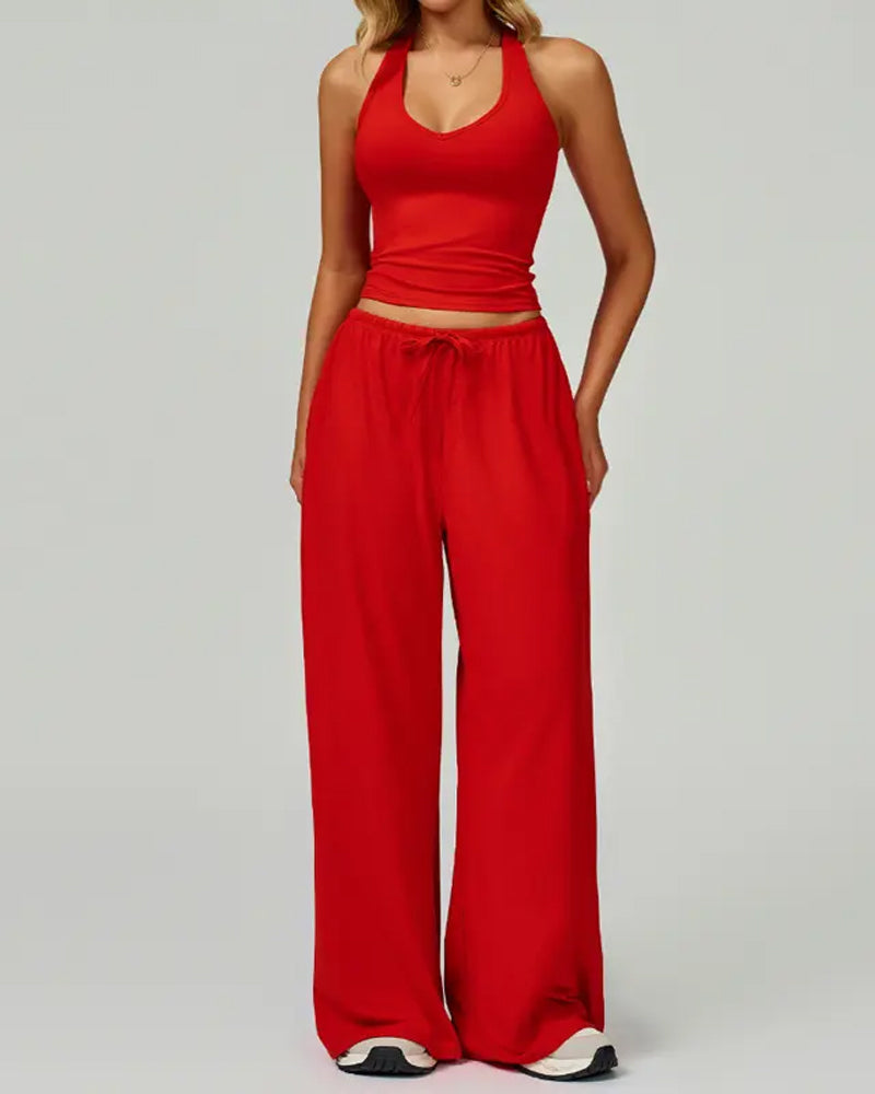 Ensemble Halter Col V Décontracté