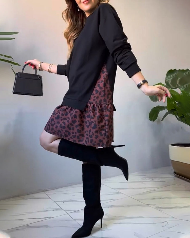 Pull décontracté en perles patchwork