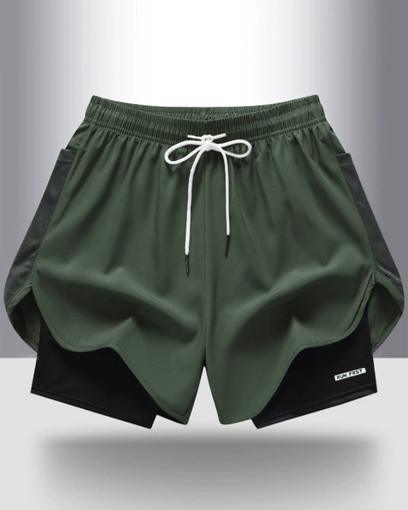 Shorts Respirant Séchage Rapide Double Couche