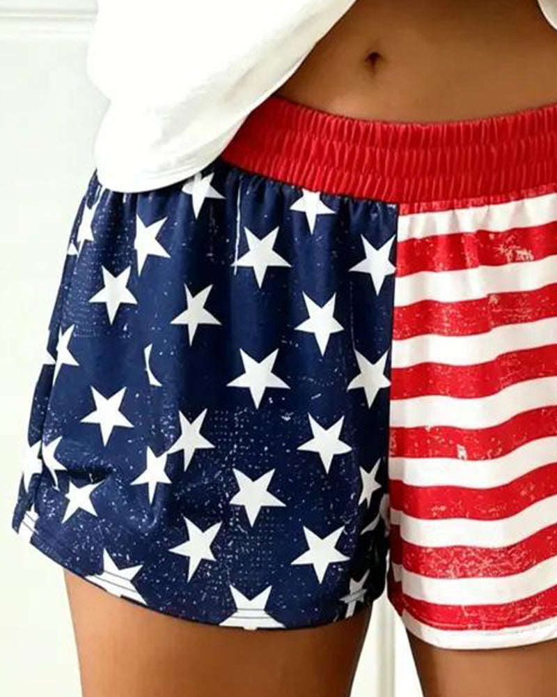 Pantalon Drapeau Imprimé Sport