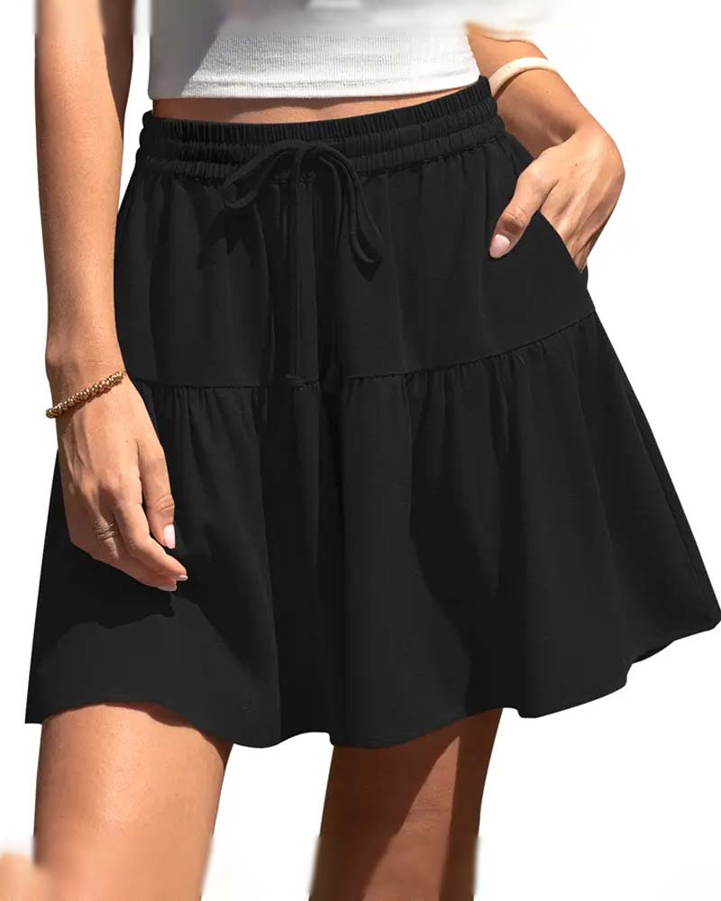 Short Volant Patchwork Attache