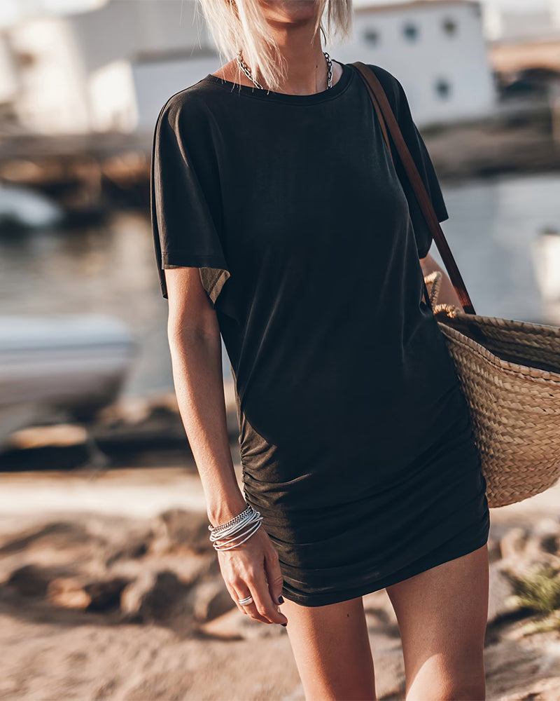 Robe Taille Froncée Bodycon