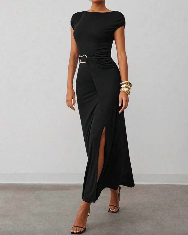 Robe Mode Manche Courte Taille