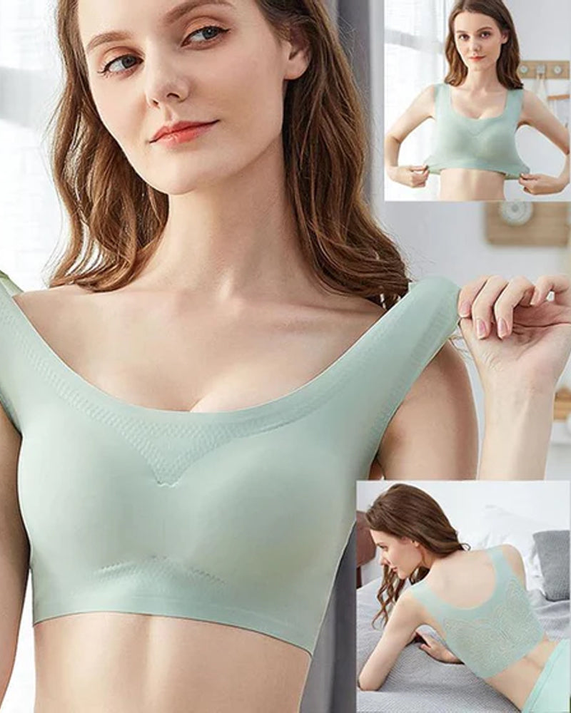 Soutien-gorge confort en soie de glace ultra-mince taille plus