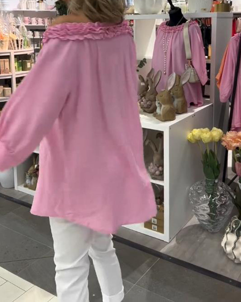 Blouse Manches Courtes Fleurie Large