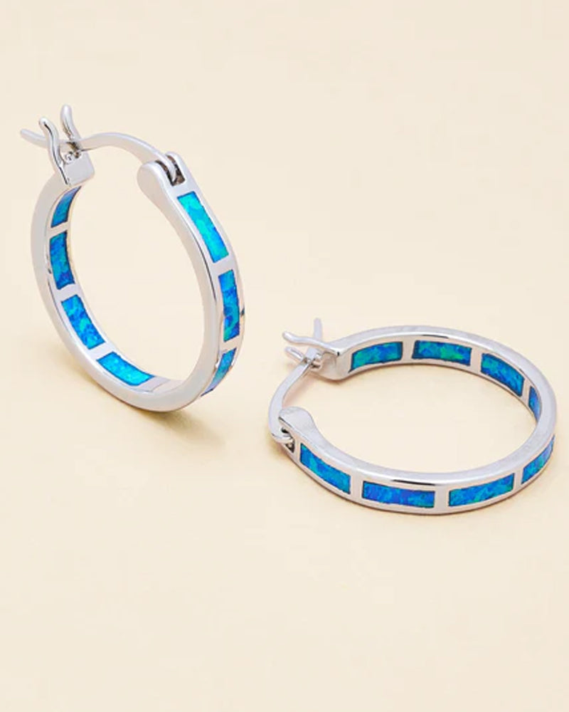 Boucles d'oreilles rondes colorées