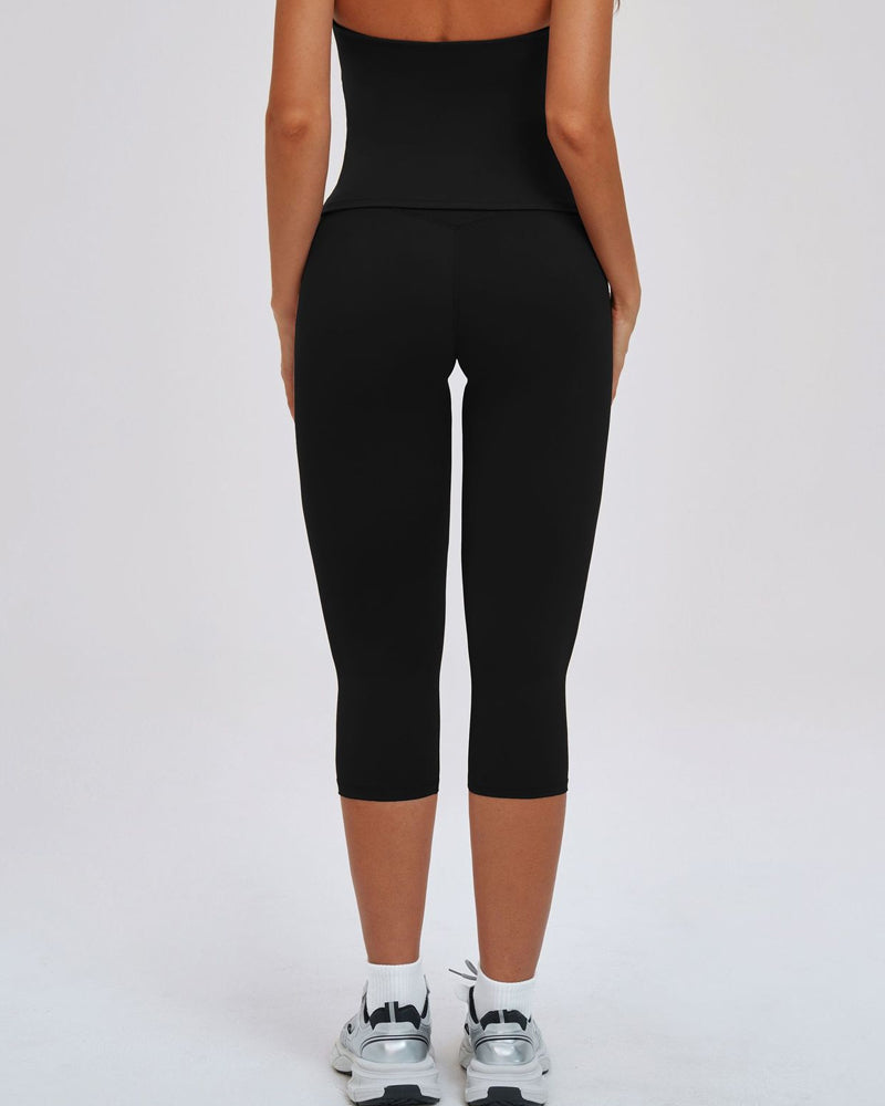 Leggings Yoga Taille Haute Mi-Longue