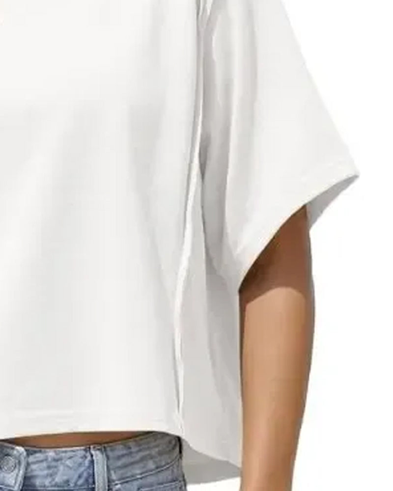 T-Shirts Court Drop Épaule Ample