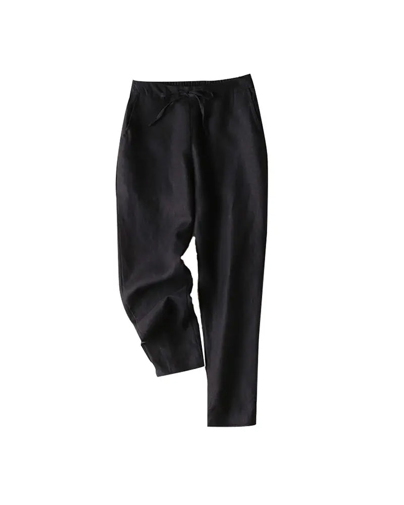 Pantalon Cordon Taille Élastique Décontracté