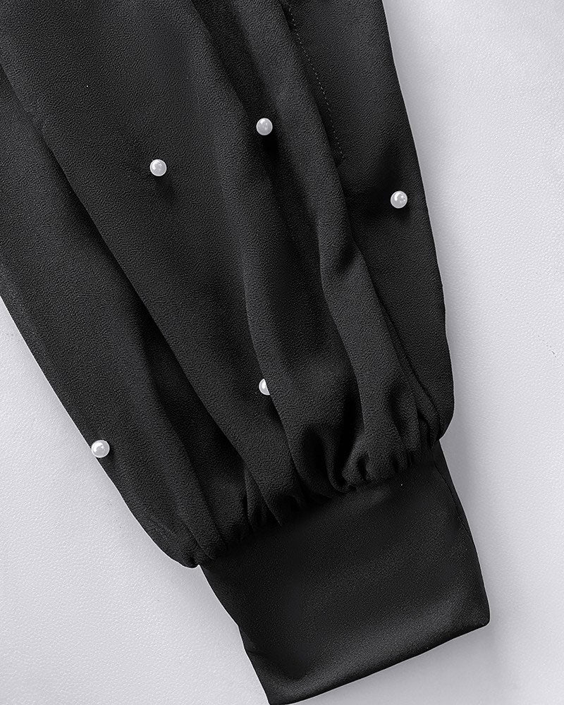 Top Avec Style Élégant Et Design à Manches Lanterne