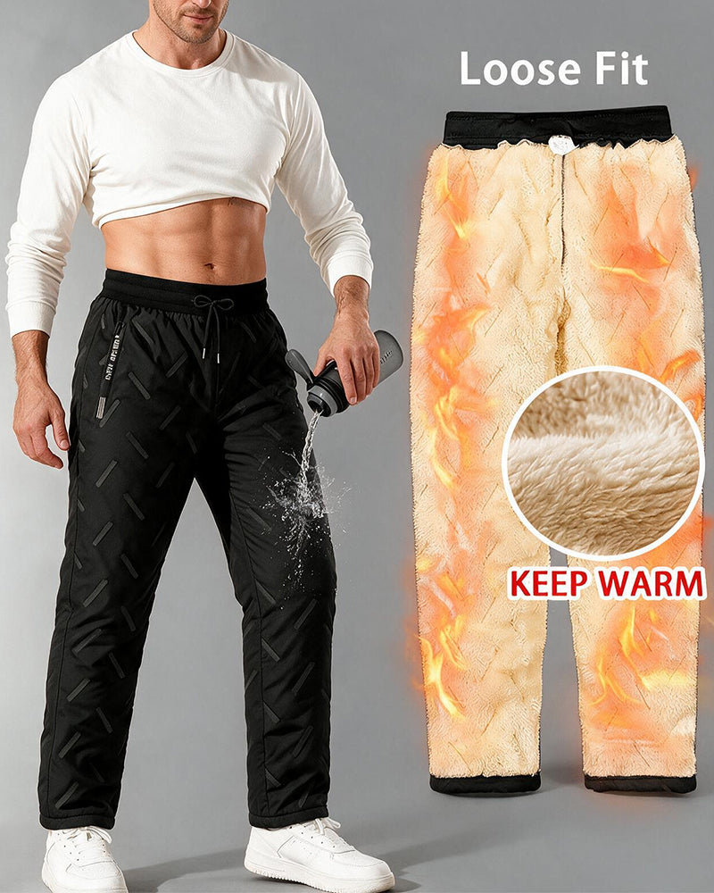 Pantalon Homme Chaud Poche Cordon