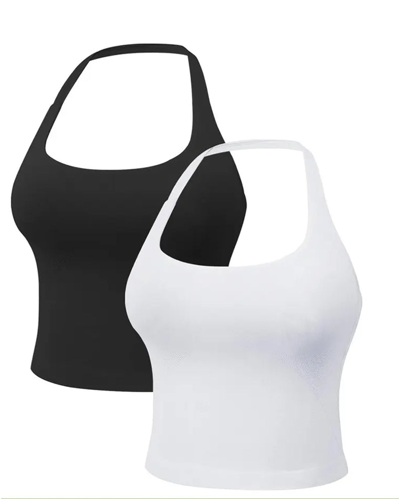 Top Bretelles Décontracté Avec Soutien-Gorge Intégré