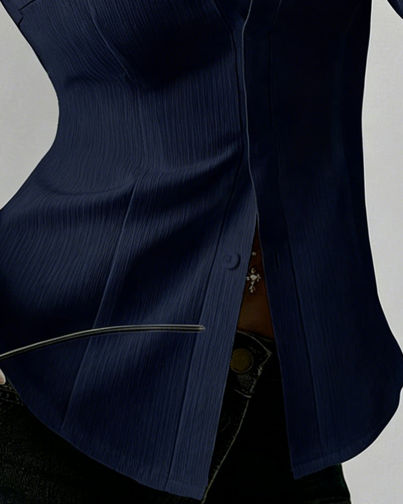 Chemise Élégante Slim-Fit Pour Femme