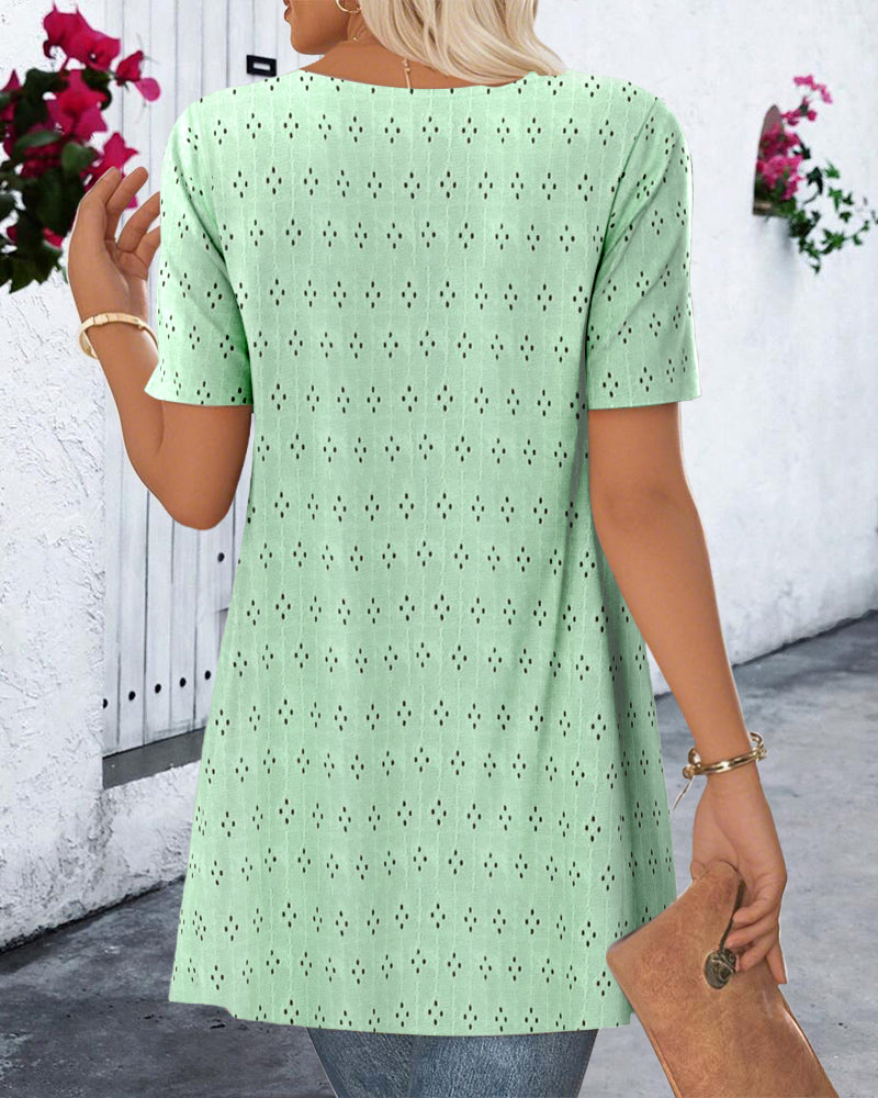 Blouse Fausse Deux-pièces Imprimée