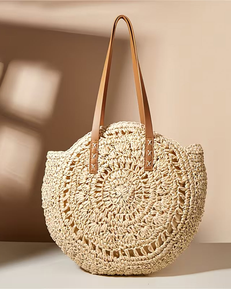 Sac Paille Tressée À La Main