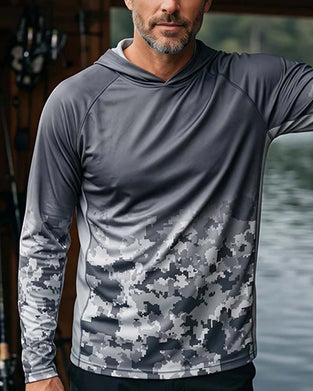 Top Homme Capuche Camouflage Dégradé