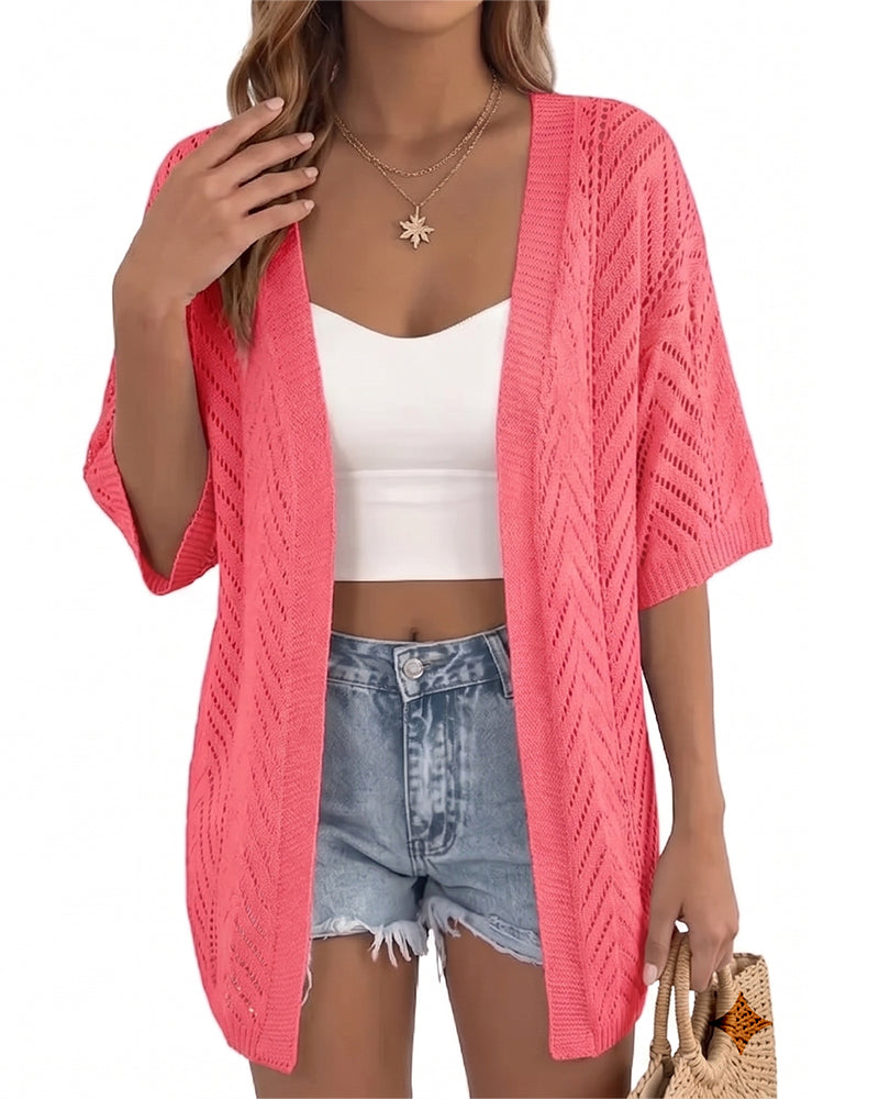 Cardigan Découpé Lâche Ouvert