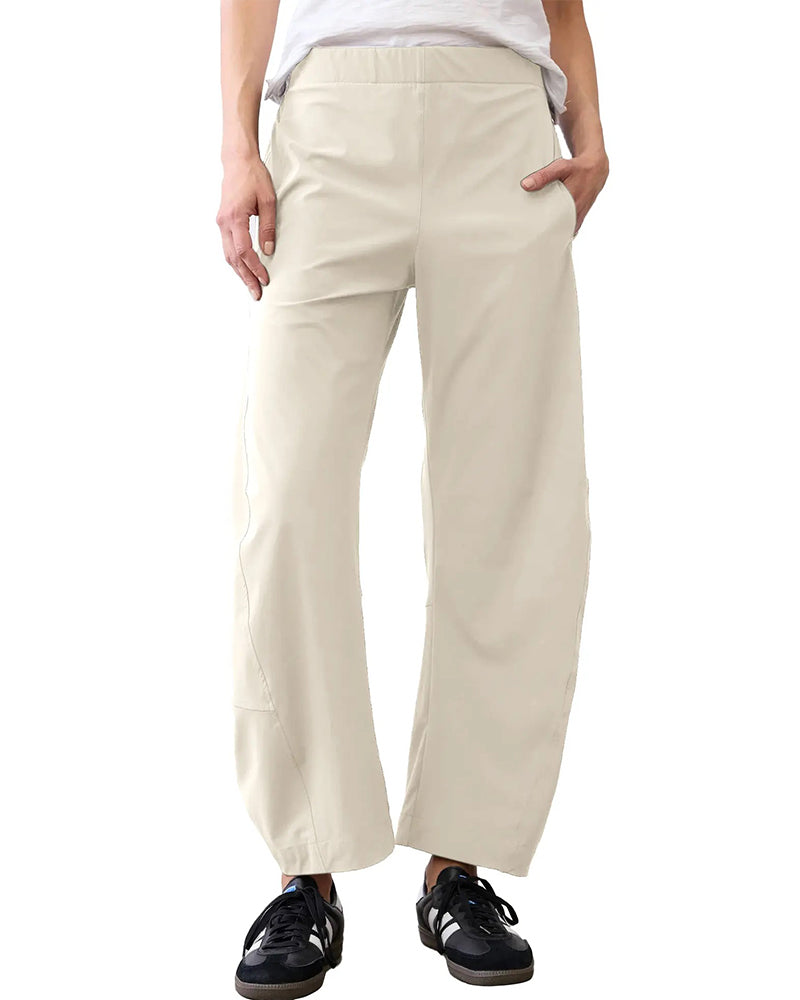 Pantalon Solid Couleur Poche Suspendue Raccourci