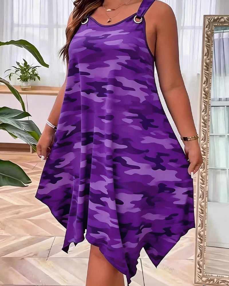 Robe Anneau Métallique Camouflage
