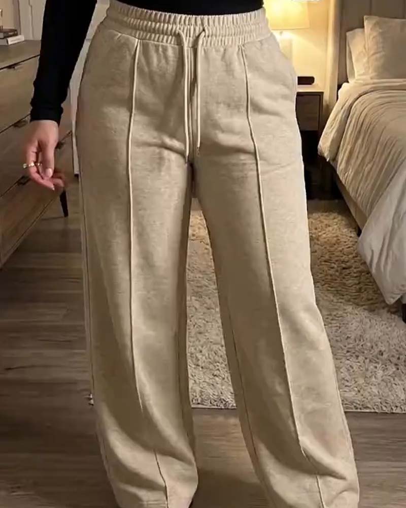 Sweatpants Cordon Jambe Droite