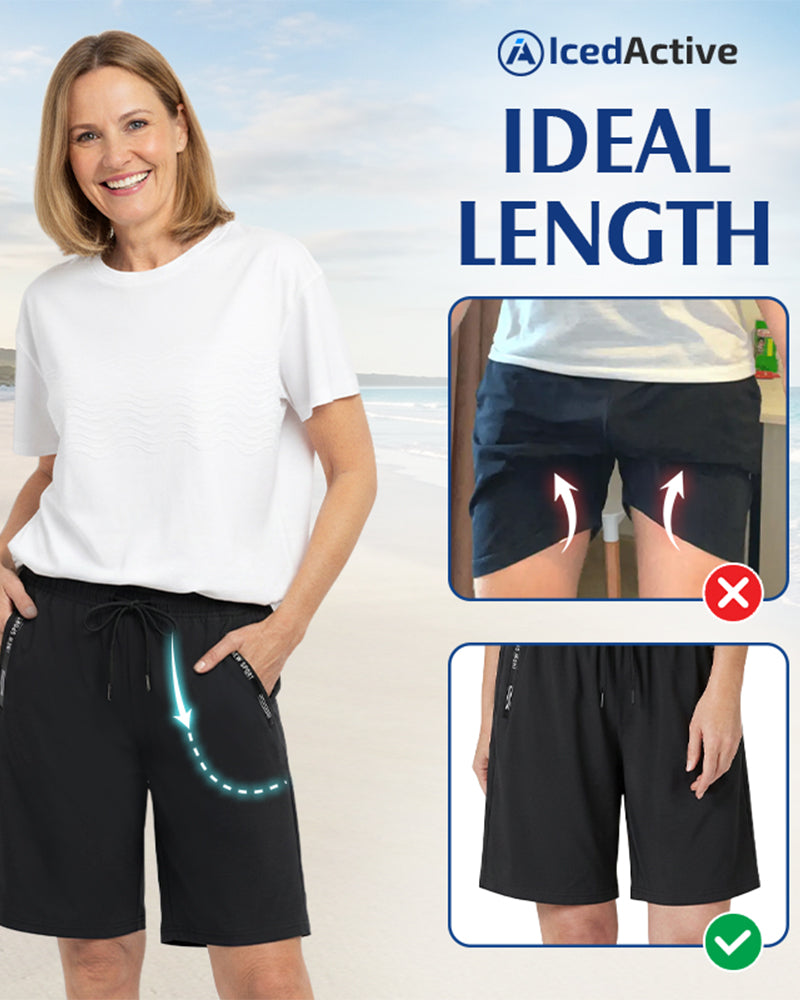 Short Taille Élastique Cordon De Serrage Séchage Rapide