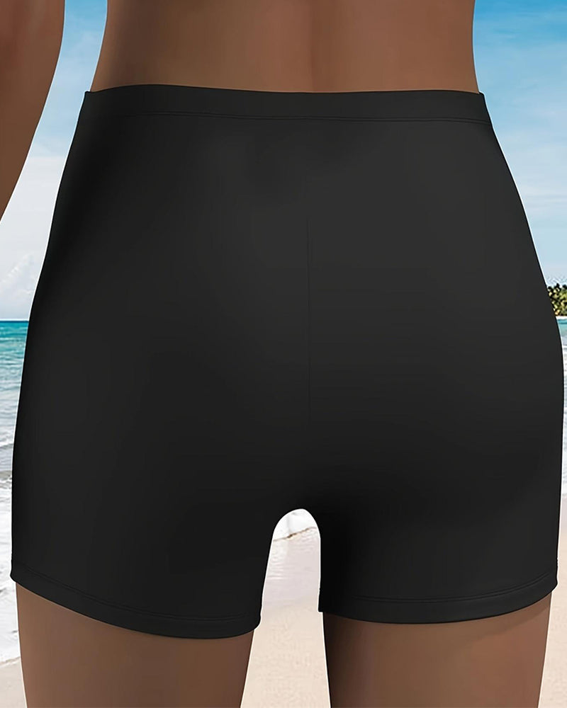 Tankini Vacances Bloc Couleur À Nœud